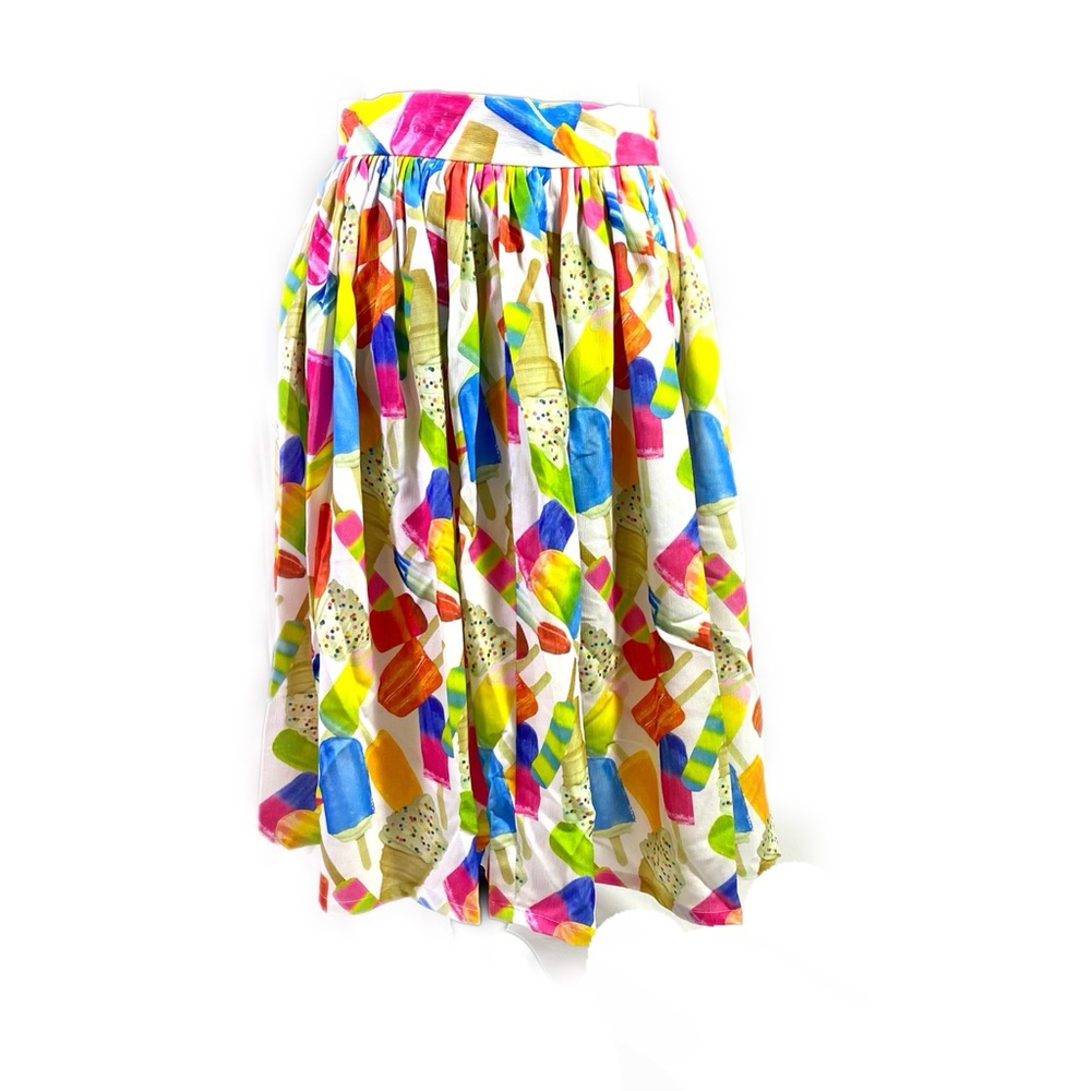 T&J Designs Ice Cream Print Midi Skirt